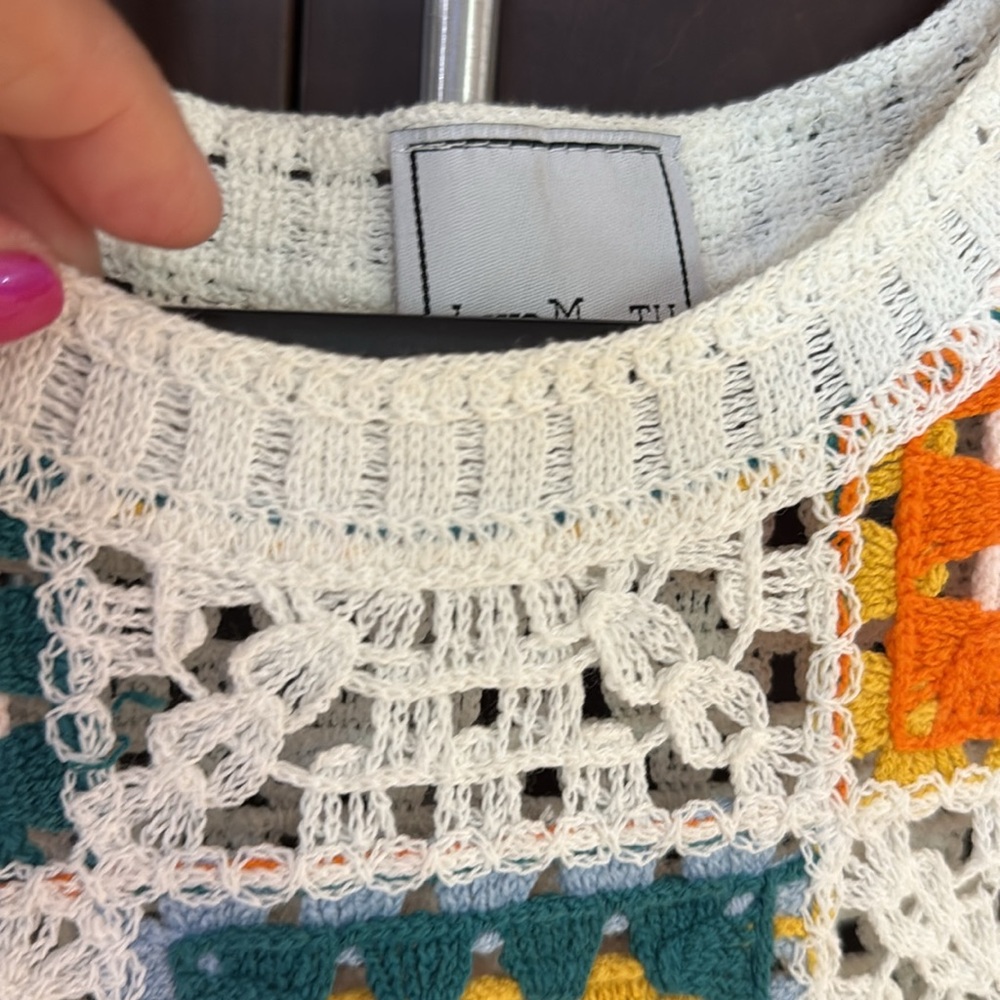💋Love M TU crochet cropped top - Picture 6 of 10